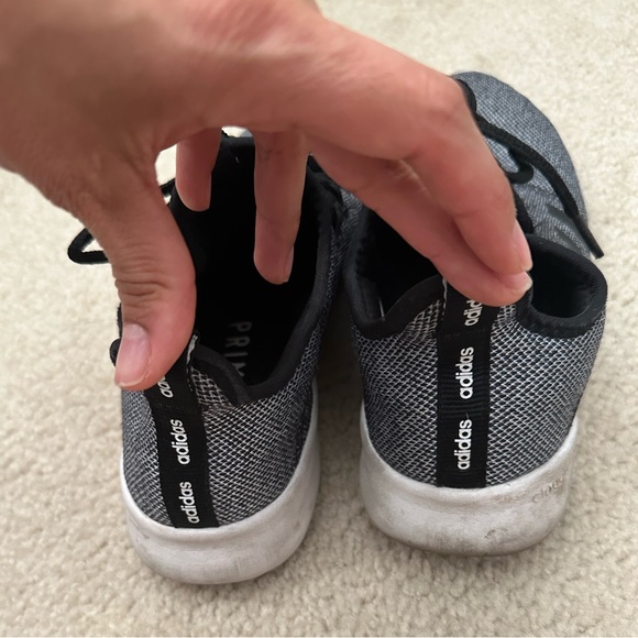 Adidas Womens Qt Racer Workout Casual Running Shoes Gray 8.5 - Picture 4 of 8